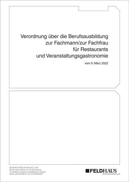 Fachmann/Fachfrau für Restaurants und Veranstaltungsgastronomie