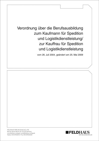 Kaufmann/Kauffrau für Spedition und Logistikdienstleistung
