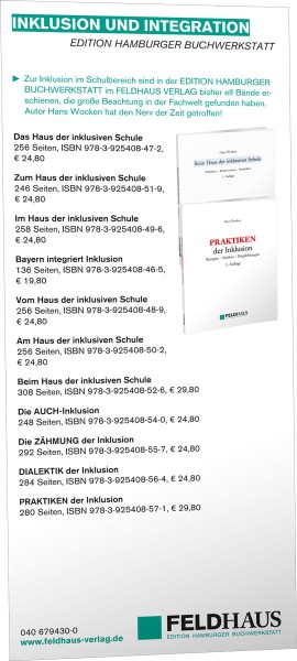 Edition Hamburger Buchwerkstatt, Flyer zu den Inklusions Büchern etc.